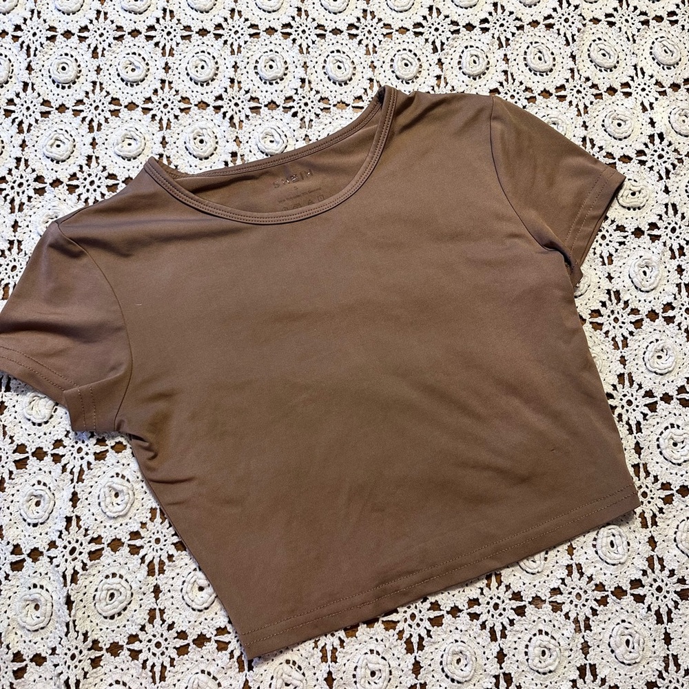 Women’s Brown SHEIN Crop Top